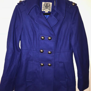 Blue Spirit Double Breasted Peacoat